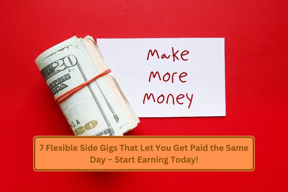 7 Flexible Side Gigs That Let You Get Paid the Same Day – Start Earning Today!